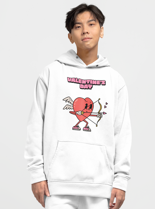 Cute Valentine's Day Heart Cupid Hoodie